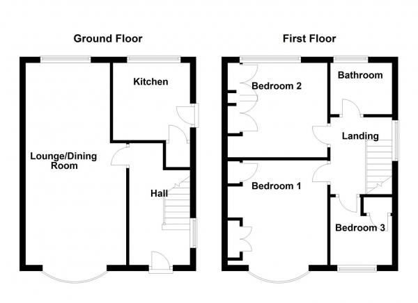 Floor Plan Image for 3 Bedroom Semi-Detached House for Sale in Westfield Road, Horbury