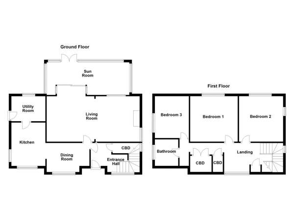 Floor Plan Image for 3 Bedroom Detached House for Sale in Southwell Lane, Horbury, Wakefield