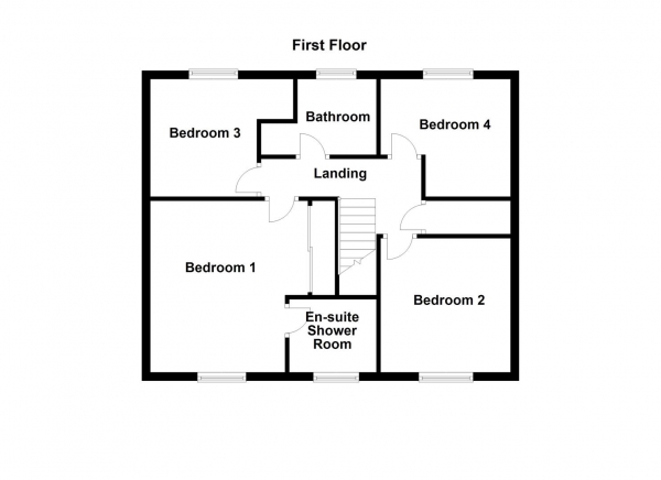 Floor Plan Image for 4 Bedroom Detached House for Sale in Beckett Court, Wakefield