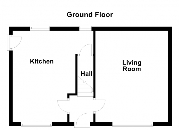 Floor Plan Image for 2 Bedroom End of Terrace House for Sale in Victoria Street, Horbury, WF4 6EH