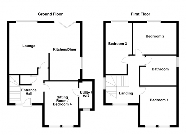 Floor Plan Image for 3 Bedroom Detached House for Sale in Second Avenue, Horbury, Wakefield