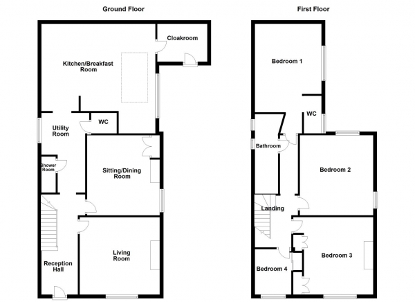 Floor Plan Image for 4 Bedroom Detached House for Sale in Jenkin Road, Horbury, Wakefield