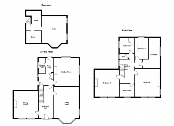Floor Plan Image for 5 Bedroom Detached House for Sale in Daw Lane, Horbury, Wakefield