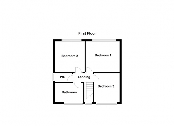 Floor Plan Image for 3 Bedroom Semi-Detached House for Sale in Woodlands, Horbury, Wakefield