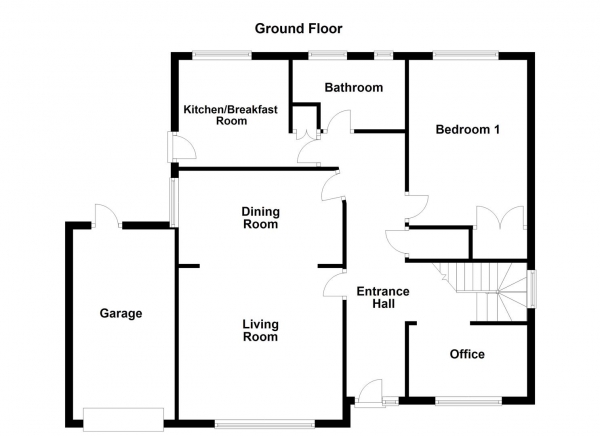 Floor Plan Image for 4 Bedroom Detached Bungalow for Sale in Gagewell Lane, Horbury, Wakefield