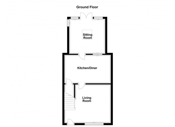 Floor Plan Image for 2 Bedroom End of Terrace House for Sale in Quarry Hill, Horbury, Wakefield