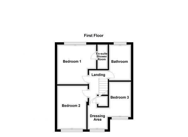 Floor Plan Image for 3 Bedroom Semi-Detached House for Sale in Castle Grove, Horbury, Wakefield