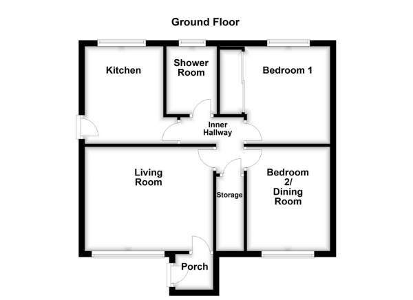 Floor Plan Image for 2 Bedroom Apartment for Sale in Horbury Mews, Horbury, Wakefield