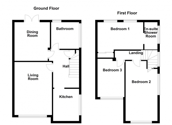 Floor Plan Image for 3 Bedroom Semi-Detached House for Sale in First Avenue, Horbury, Wakefield