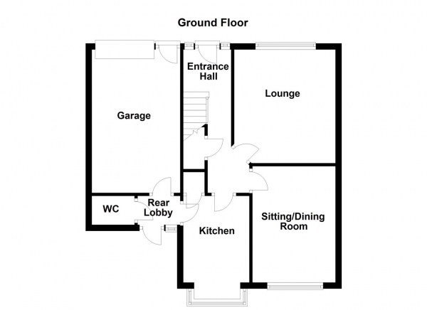 Floor Plan Image for 3 Bedroom Semi-Detached House for Sale in Gagewell Drive, Horbury