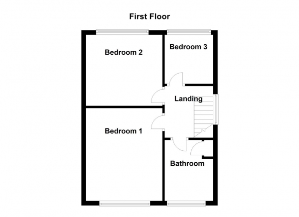 Floor Plan Image for 3 Bedroom Semi-Detached House for Sale in Karon Drive, Horbury, Wakefield