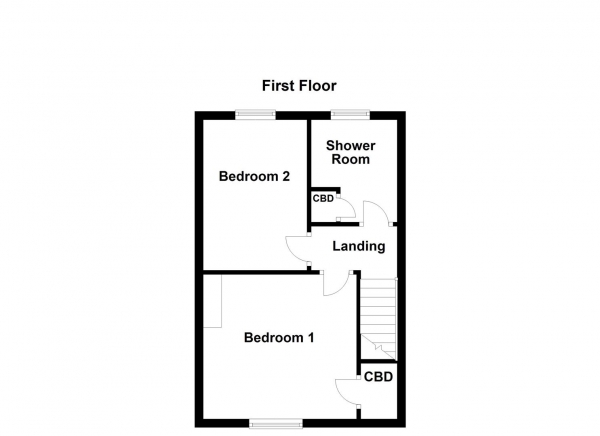 Floor Plan Image for 2 Bedroom Property for Sale in Sunroyd Hill, Horbury, Wakefield