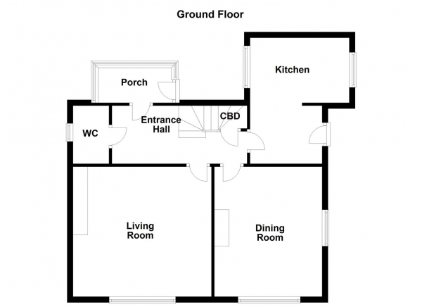 Floor Plan for 3 Bedroom Detached House for Sale in Birch Cottage, Northfield Lane, Horbury, Wakefield, WF4, 5DW -  &pound550,000