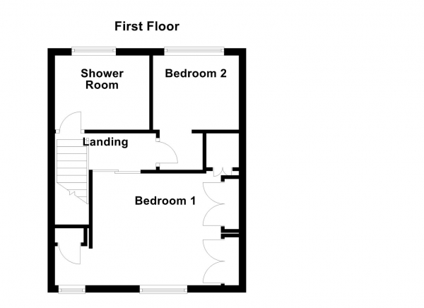 Floor Plan Image for 2 Bedroom Property for Sale in Westfield Road, Horbury, Wakefield