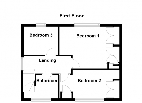 Floor Plan Image for 3 Bedroom Property for Sale in South Avenue, Horbury, Wakefield