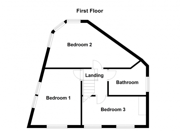 Floor Plan Image for 3 Bedroom End of Terrace House for Sale in Cooperative Street, Horbury, Wakefield