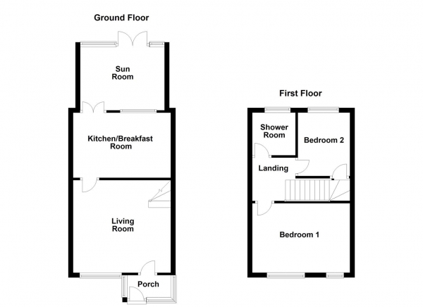 Floor Plan Image for 2 Bedroom Semi-Detached House for Sale in Southfield Fold, Horbury, Wakefield