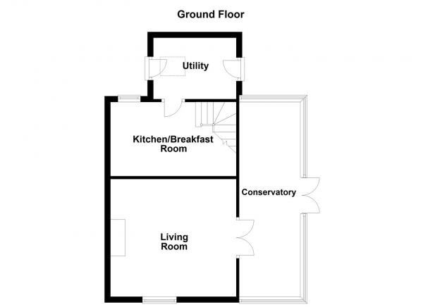 Floor Plan Image for 2 Bedroom Semi-Detached House for Sale in Orchard Croft, Horbury, Wakefield