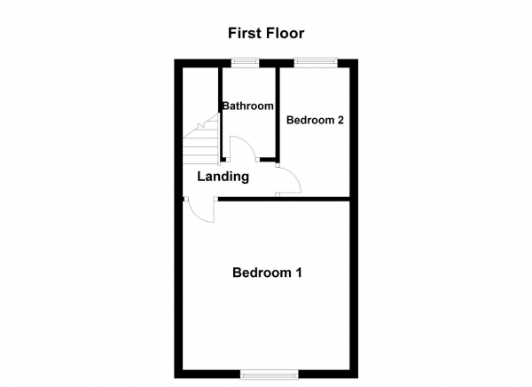 Floor Plan Image for 2 Bedroom Terraced House for Sale in Normanton Street, Horbury, WF4 5EL