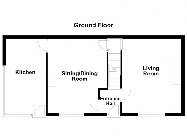 Floor Plan Image for 2 Bedroom End of Terrace House for Sale in Westfield Terrace, Horbury, Wakefield