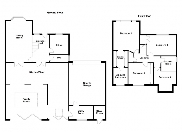 Floor Plan Image for 4 Bedroom Detached House for Sale in Highfield Grange, Horbury, Wakefield