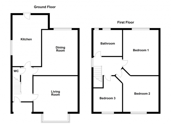 Floor Plan Image for 3 Bedroom Detached House for Sale in Westfield Road, Horbury, Wakefield