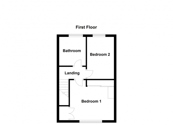 Floor Plan Image for 2 Bedroom Terraced House for Sale in Manor Road, Horbury