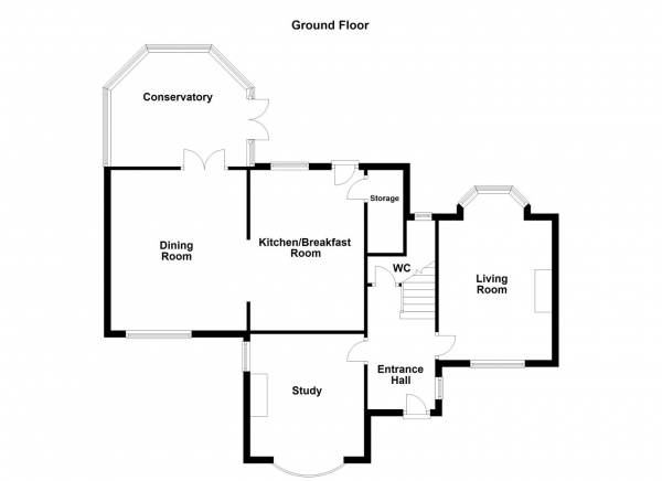 Floor Plan Image for 3 Bedroom Detached House for Sale in Northfield Lane, Horbury, Wakefield