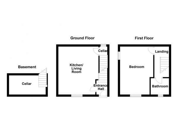 Floor Plan Image for 1 Bedroom Terraced House for Sale in Victoria Street, Horbury