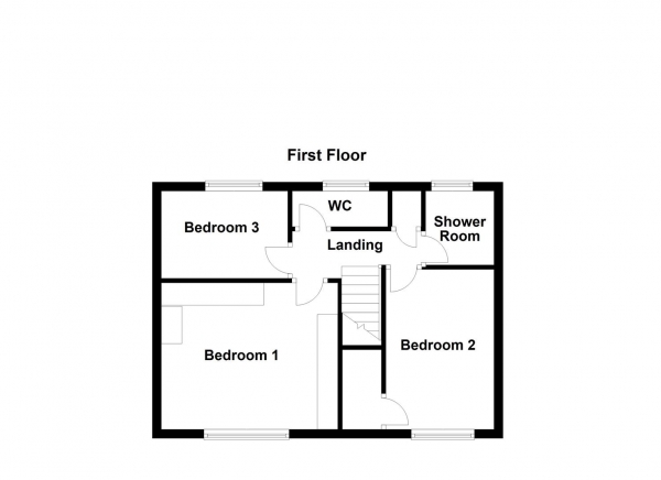 Floor Plan Image for 3 Bedroom Detached House for Sale in Redruth Drive, Normanton