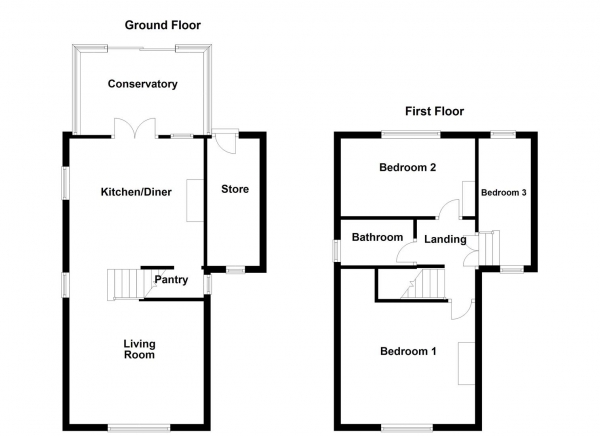 Floor Plan Image for 3 Bedroom Detached House for Sale in Snydale Road, Normanton