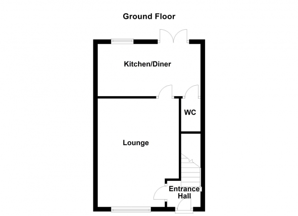 Floor Plan Image for 3 Bedroom Town House for Sale in Gilcar Villas, Normanton