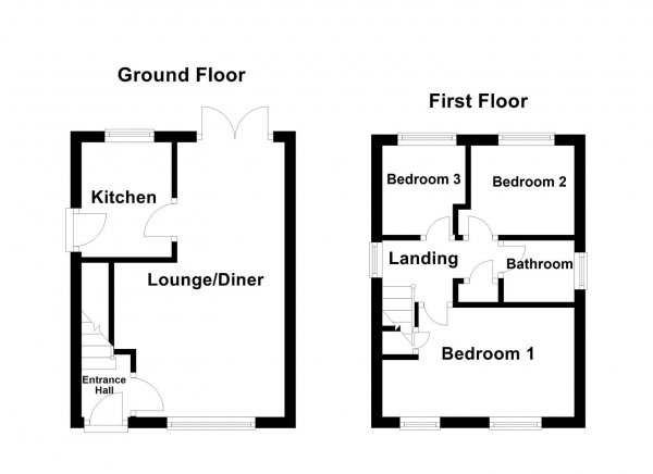 Floor Plan Image for 3 Bedroom Detached House for Sale in Bransdale Avenue, Altofts, Normanton