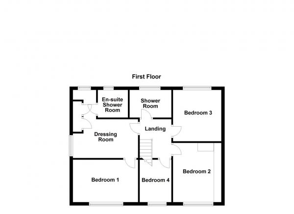 Floor Plan Image for 4 Bedroom Semi-Detached House for Sale in Fairway Drive, Normanton