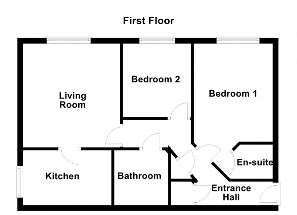 Floor Plan Image for 2 Bedroom Apartment for Sale in Lakeside Court, Normanton