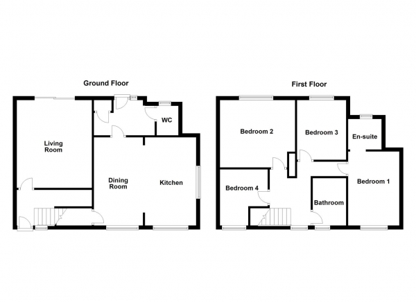 Floor Plan for 4 Bedroom Semi-Detached House for Sale in Jubilee Avenue, Normanton, WF6, 1DW -  &pound190,000