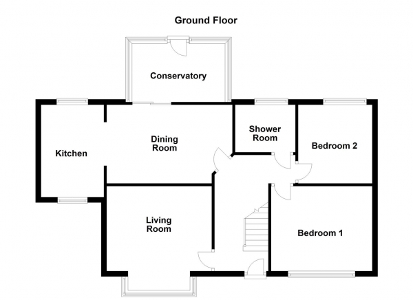 Floor Plan Image for 4 Bedroom Detached Bungalow for Sale in Church Road, Altofts, Normanton