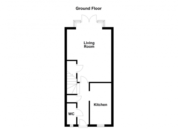 Floor Plan for 3 Bedroom Town House for Sale in Whinbeck Avenue, Normanton, WF6, 1UD -  &pound220,000