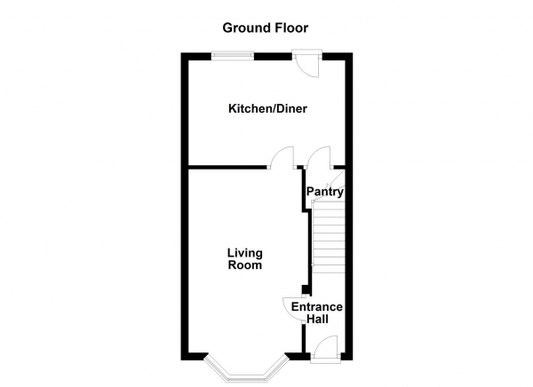 Floor Plan Image for 3 Bedroom Semi-Detached House for Sale in Shaw Close, Normanton