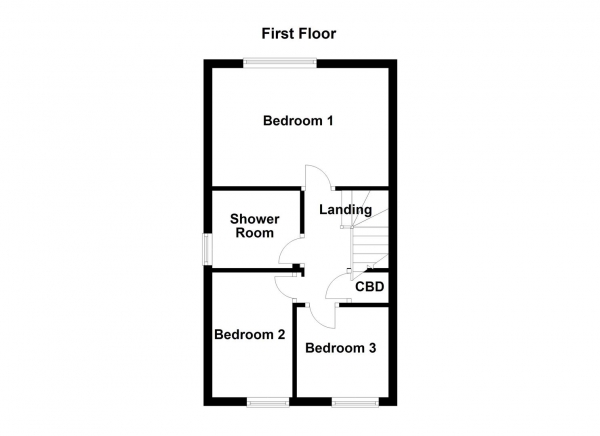 Floor Plan Image for 3 Bedroom Semi-Detached House for Sale in Shaw Close, Normanton