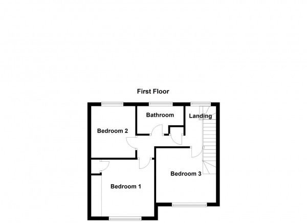 Floor Plan Image for 3 Bedroom Semi-Detached House for Sale in Rookhill Road, Pontefract