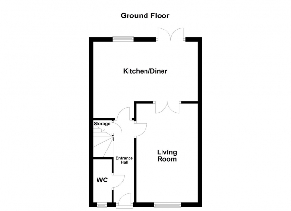 Floor Plan Image for 3 Bedroom Semi-Detached House for Sale in Grove Street, Castleford