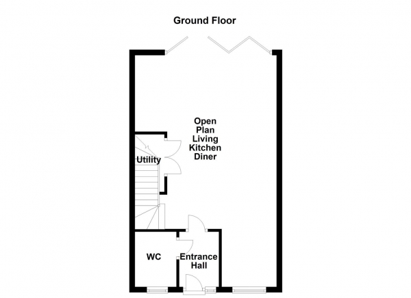 Floor Plan Image for 3 Bedroom Semi-Detached House for Sale in Gascoigne Close, Pontefract