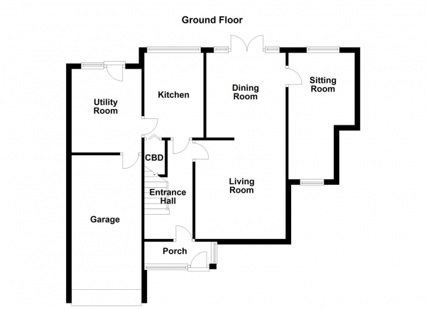 Floor Plan Image for 3 Bedroom Detached House for Sale in Hillthorpe Drive, Thorpe Audlin, Pontefract