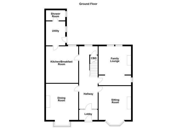 Floor Plan Image for 5 Bedroom Detached House for Sale in The Mount, Pontefract