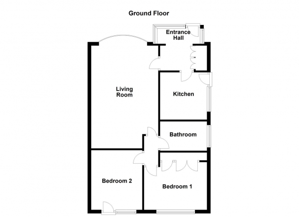 Floor Plan Image for 2 Bedroom Detached Bungalow for Sale in Brookfield Drive, Ackworth, Pontefract