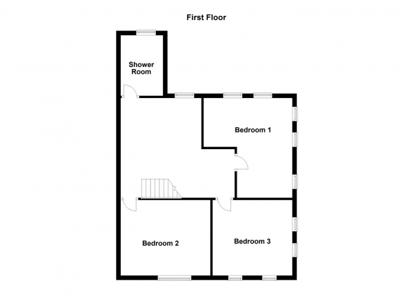 Floor Plan Image for 3 Bedroom Semi-Detached House for Sale in Bullen Shaw Villas, Hemsworth, Pontefract