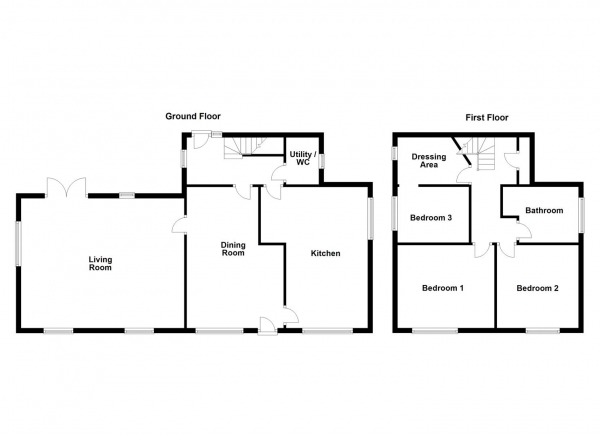 Floor Plan Image for 3 Bedroom Detached House for Sale in High Street, South Hiendley, Barnsley