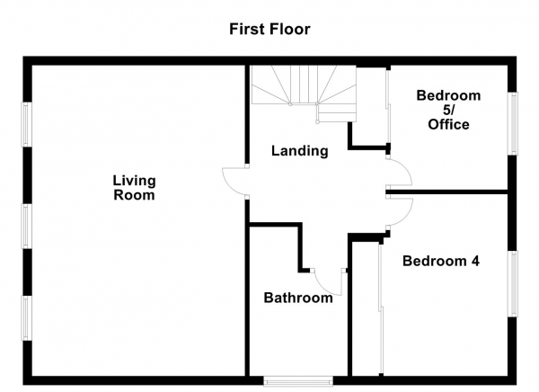 Floor Plan Image for 5 Bedroom Detached House for Sale in Voysey Avenue, Castleford