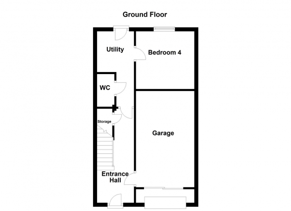 Floor Plan Image for 4 Bedroom Town House for Sale in Sandringham Court, Streethouse, Pontefract